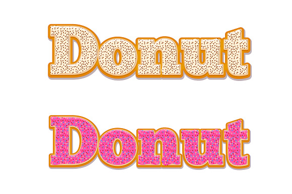 Style Donuts - Add-ons Illustrator in Photoshop Layer Styles - product preview 1