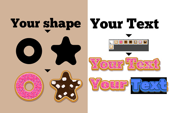 Style Donuts - Add-ons Illustrator in Photoshop Layer Styles - product preview 6