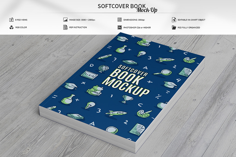 Softcover Book Mock-Up