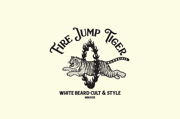 Fire Jump Tiger Logo Template in Logo Templates - product preview 4