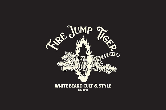 Fire Jump Tiger Logo Template in Logo Templates - product preview 5