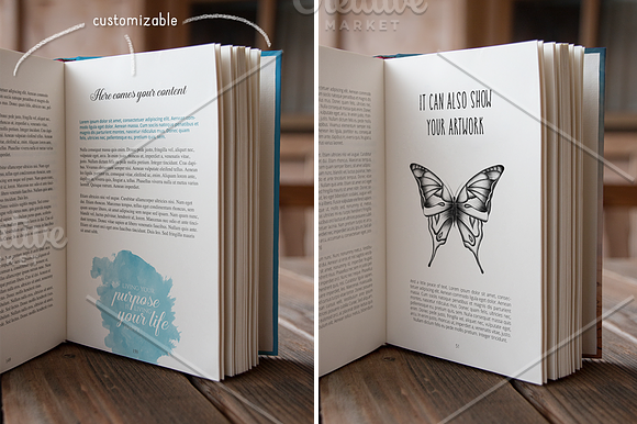Authentic Book Mockups Vol. 01 in Print Mockups - product preview 2