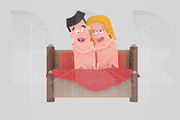 Couple loving in bed
