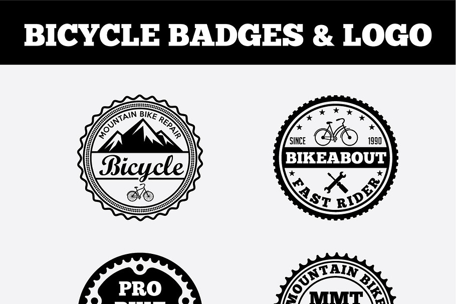 Sport Bicycle Badges & LogoVol3 in Logo Templates - product preview 8