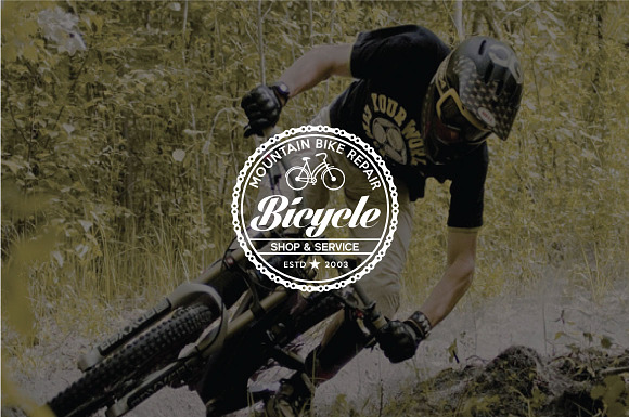 Sport Bicycle Badges & LogoVol3 in Logo Templates - product preview 5