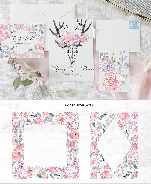 Une Fille Watercolor Artistic Set in Illustrations - product preview 8