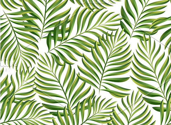 Tropical patterns. Palm leaves in Patterns - product preview 5