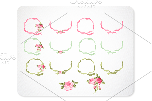 Ribbon Wreaths & Laurels in Illustrations - product preview 1