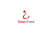 Swan Food Logo Template
