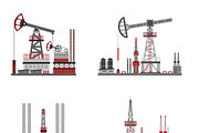 Oil and petroleum platform set