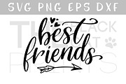 Best friends SVG DXF PNG EPS
