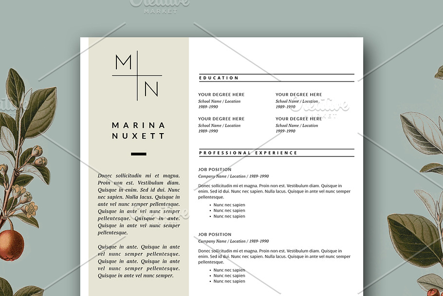 Simple Resume Template for Word in Resume Templates - product preview 8