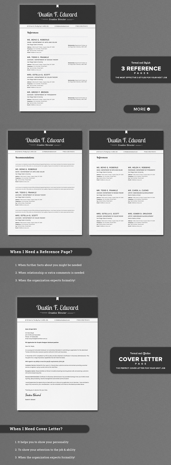 All in One Elegant Resume CV Pack in Resume Templates - product preview 3