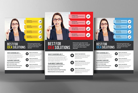 5 Clean & Creative Business Flyers in Flyer Templates - product preview 2