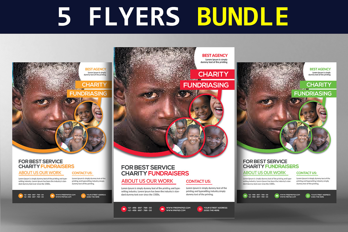 5 Multi-Purpose Corporate Flyers in Flyer Templates - product preview 8