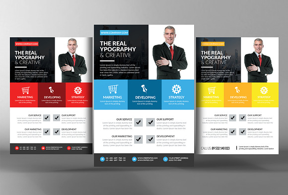 5 Multi-Purpose Corporate Flyers in Flyer Templates - product preview 1