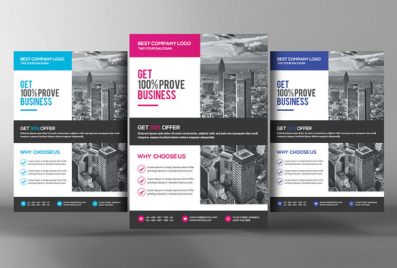 5 Multi-Purpose Corporate Flyers in Flyer Templates - product preview 2