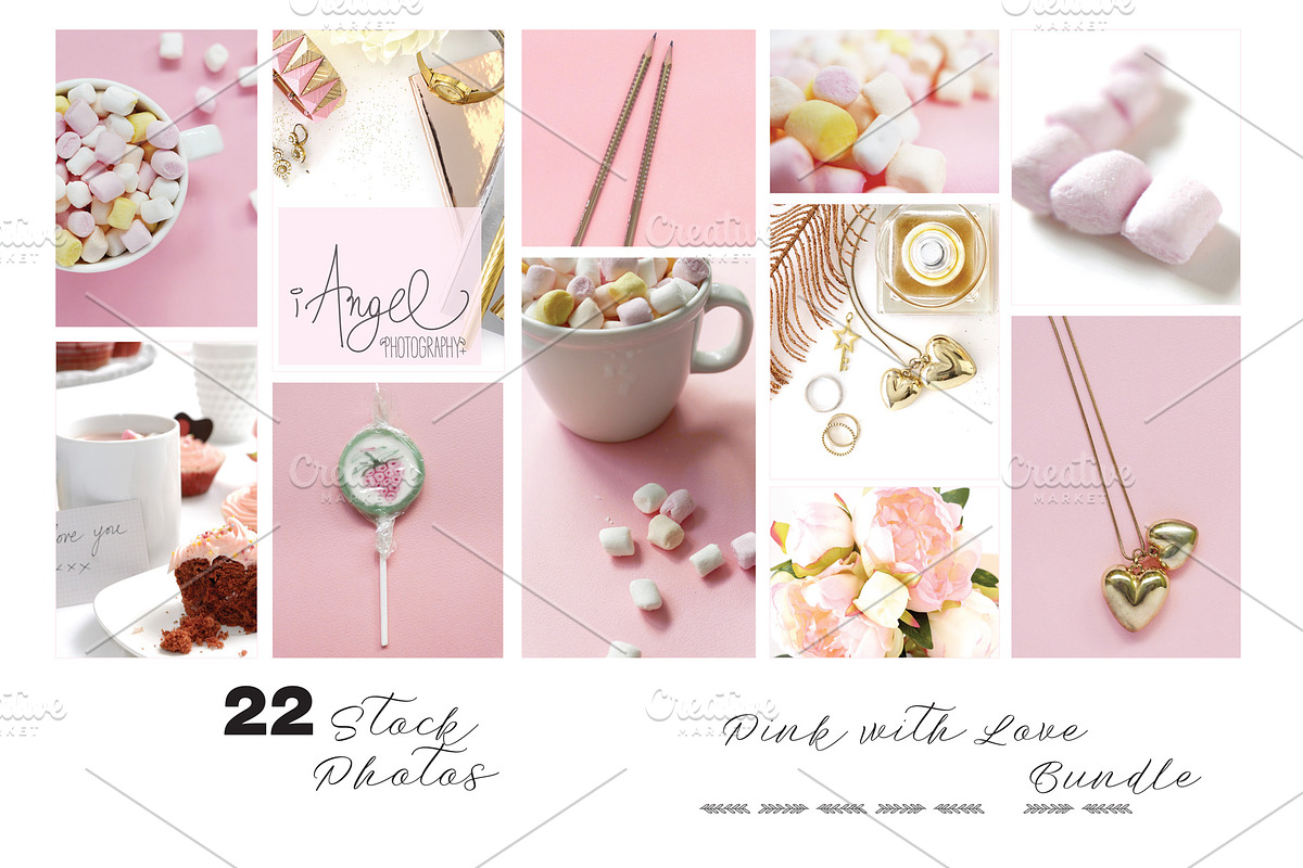 Stock photos Pink with Love in Social Media Templates - product preview 8