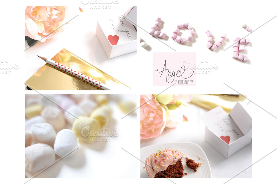 Stock photos Pink with Love in Social Media Templates - product preview 4