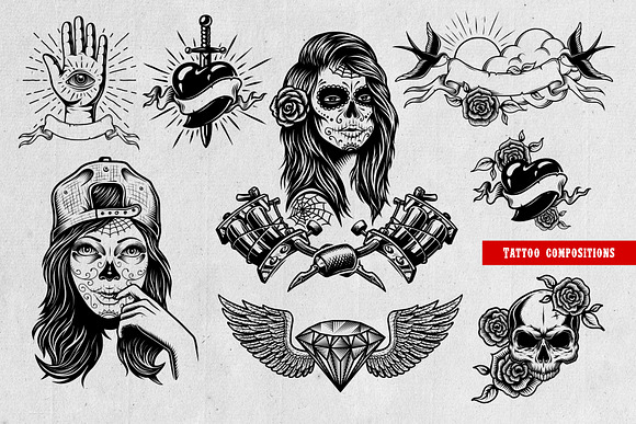 Tattoo BUNDLE in Templates - product preview 1