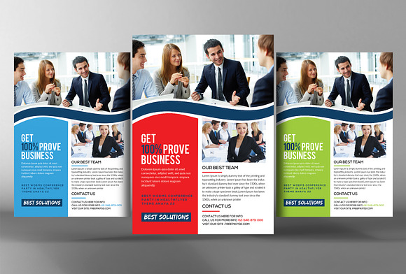 10 Multi-purpose Corporate Flyers in Flyer Templates - product preview 2
