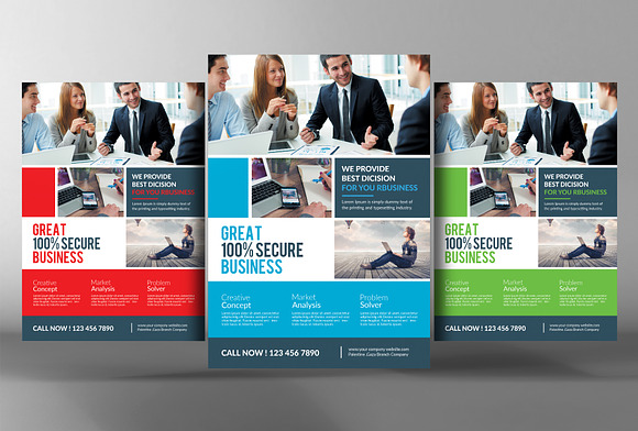 10 Multi-purpose Corporate Flyers in Flyer Templates - product preview 4