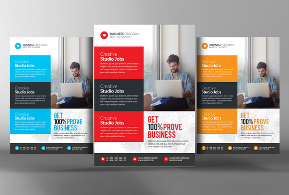 10 Multi-purpose Corporate Flyers in Flyer Templates - product preview 5