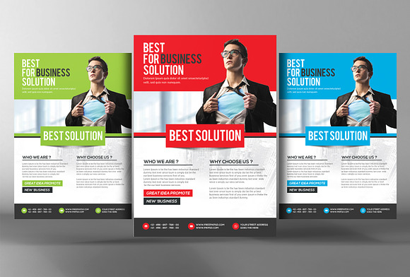 10 Multi-purpose Corporate Flyers in Flyer Templates - product preview 9