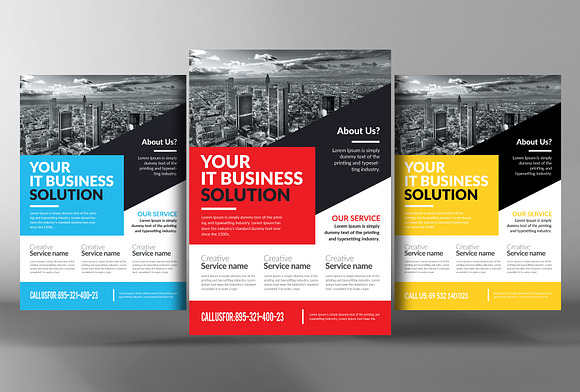 10 Multi-purpose Corporate Flyers in Flyer Templates - product preview 10
