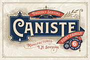Caniste Font Family 50% OFF