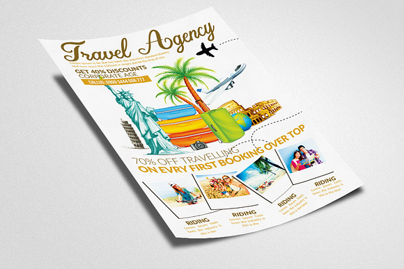 Travelling Agency Psd Flyer Template in Flyer Templates - product preview 2