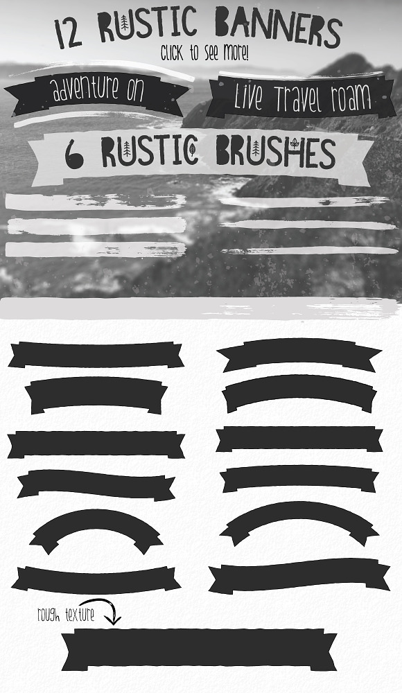 Rustic Logo Toolkit Outdoor Edition in Graphics - product preview 3