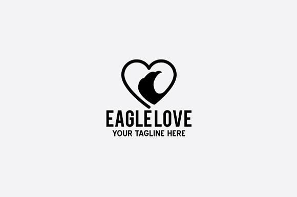 EAGLE LOVE in Logo Templates - product preview 2