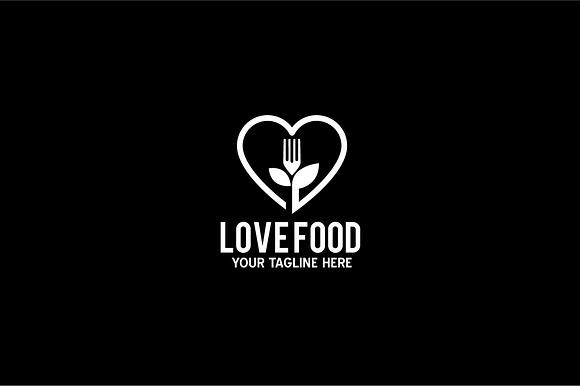 LOVE food in Logo Templates - product preview 3