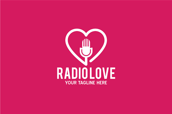 RADIO LOVE in Logo Templates - product preview 1