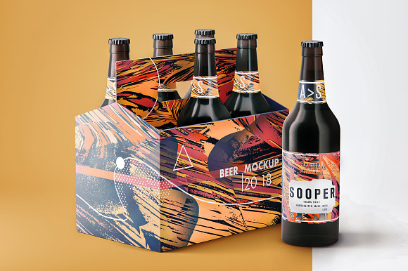 Changeable Beer Bundle Mockups in Product Mockups - product preview 10