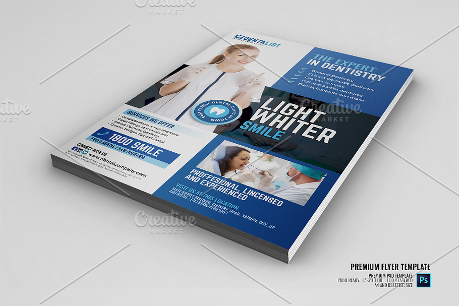 Dentist and Dental Clinic Flyer in Flyer Templates - product preview 8