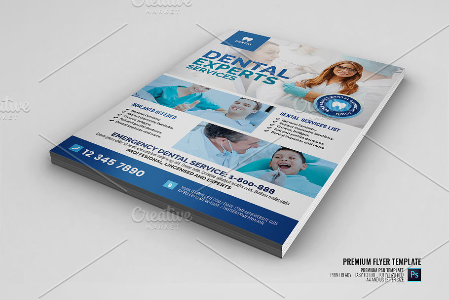 Cosmetic Dentistry Promotional Flyer in Flyer Templates - product preview 8