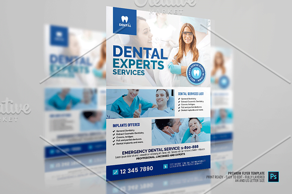 Cosmetic Dentistry Promotional Flyer in Flyer Templates - product preview 2