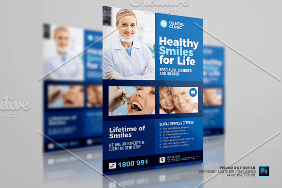 Dentistry and Dental Clinic Flyer in Flyer Templates - product preview 1