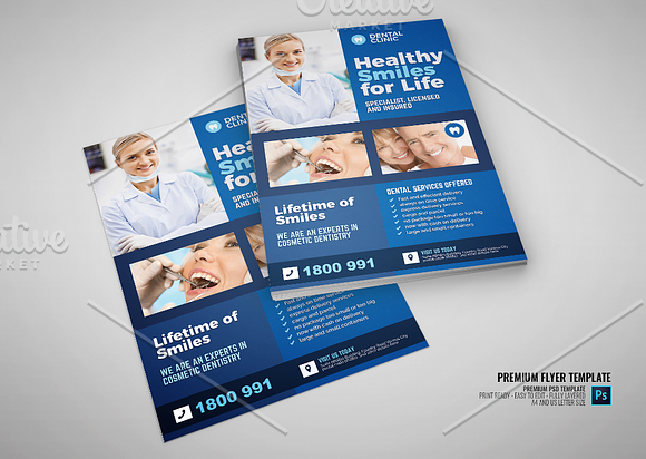 Dentistry and Dental Clinic Flyer in Flyer Templates - product preview 2