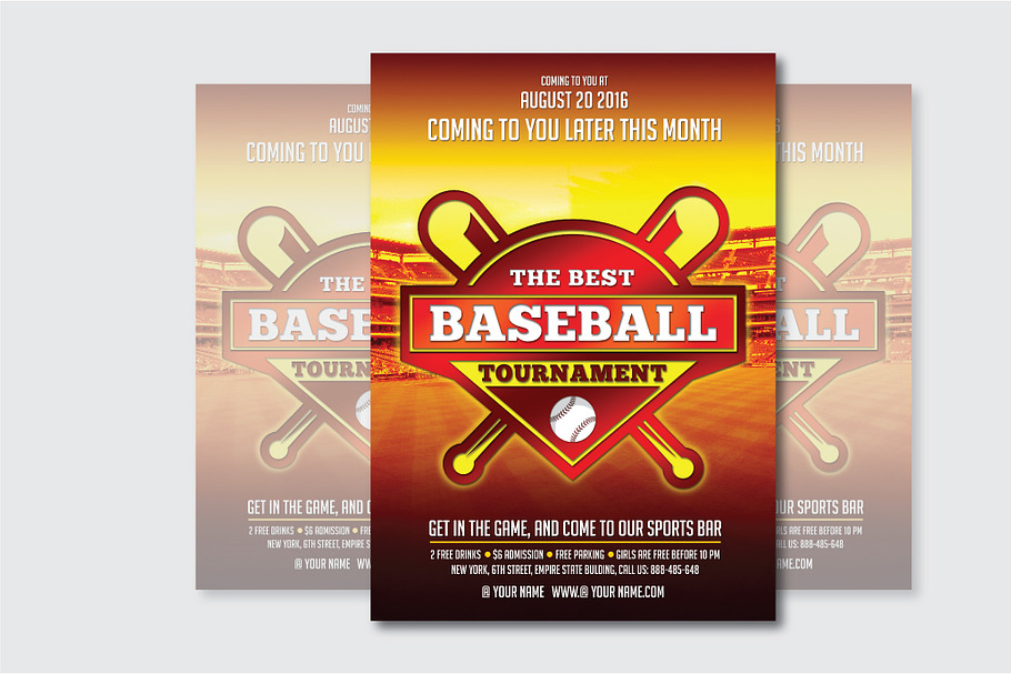 Baseball Flyer Template1 in Flyer Templates - product preview 8