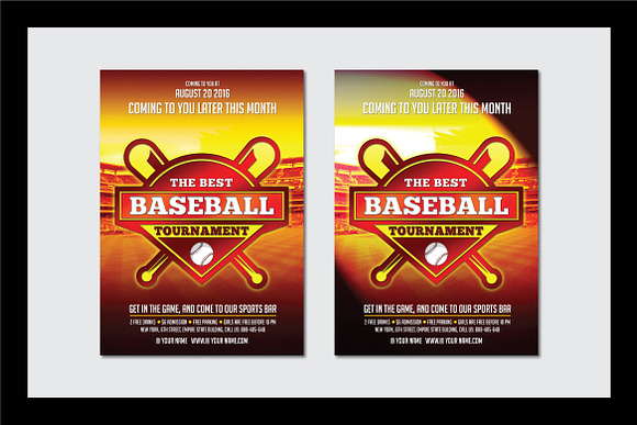 Baseball Flyer Template1 in Flyer Templates - product preview 2