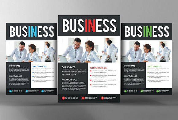 10 Multipurpose Business Flyers in Flyer Templates - product preview 3