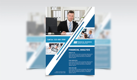 Financial Analysis Flyer Vol 1 in Flyer Templates - product preview 2