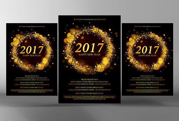 10 Abstract Party Flyers Bundle in Flyer Templates - product preview 2