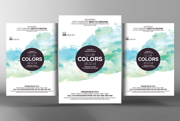 10 Abstract Party Flyers Bundle in Flyer Templates - product preview 5