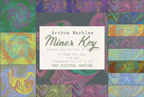Art Textures: Marbled Minor Key in Patterns - product preview 4