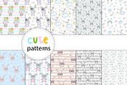 Cute rabbits patterns colection!