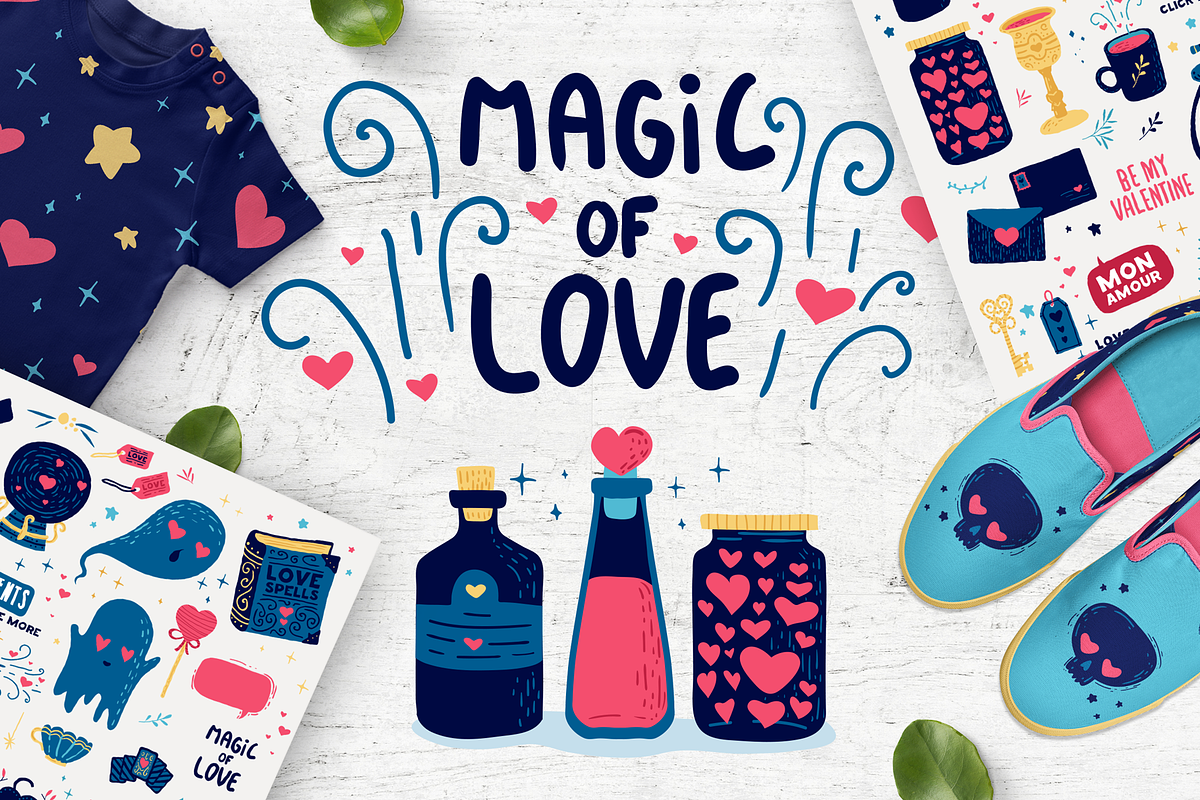 Magic of Love - Romantic set ♥ in Illustrations - product preview 8